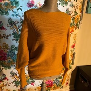 Philosophy mustard yellow sweater NWOT size M